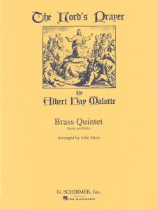 Albert Hay Malotte: The Lord's Prayer (Brass Quintet) - Score/Parts
