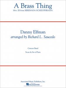 Danny Elfman: A Brass Thing (From 'serenada Schizophrana') Score Concert Band