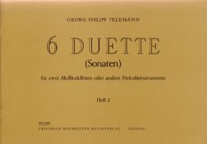 Georg Philipp Telemann: 6 Duette Band 2 - Sonaten 4-6