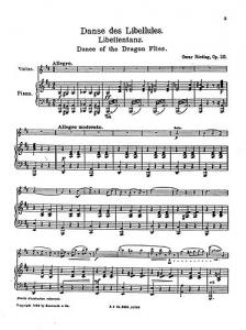 Oskar Rieding: Dance Of The Dragonflies Op.20