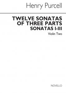 Henry Purcell: 12 Sonatas Of Three Parts - Sonatas 1-3 (Violin 2 Part)