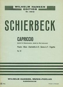 Poul Schierbeck: Capriccio For Wind Quintet Op.53 (Miniature Score)
