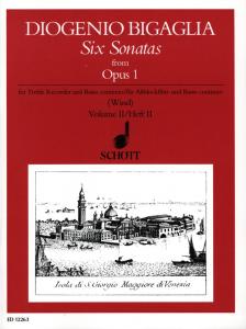 Six Sonatas - for treble recorder and basso continuo Op. 1, Vol. 2