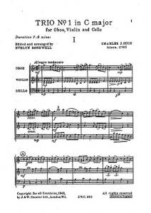Charles J. Suck: Trio No.1 In C (Miniature Score)