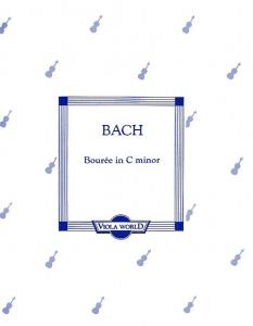 Bach: Bourree In C Minor For Viola And Piano