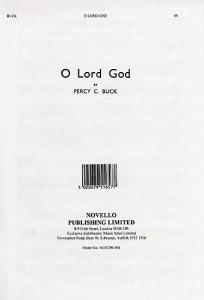 Percy C. Buck: O Lord God