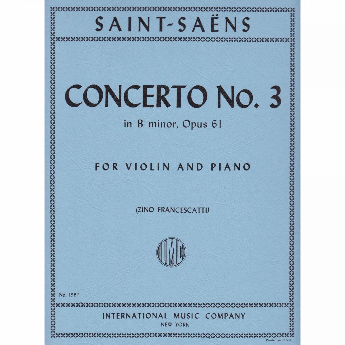 Violin Concerto No.3 B minor, op.61