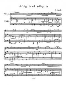 Arcangelo Corelli: Adagio And Allegro (Violin/Piano)