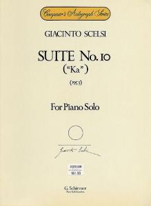 Giacinto Scelsi: Suite No.10 'Ka' For Piano Solo