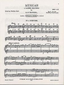 Handel: Messiah, A Sacred Oratorio for Oboe 1 & 2 (Set B)