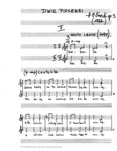 Henryk Gorecki: 2 Sacred Songs Op.33