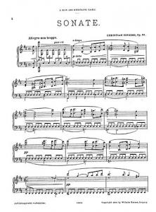 Christian Sinding: Piano Sonata In B Minor Op.91