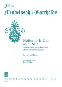 Felix Mendelssohn: Notturno In E Op.61 No.7 (Horn/Piano)