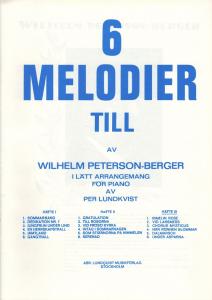 6 melodier till av Wilhelm Peterson-Berger