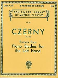 Carl Czerny: Twenty-Four Studies For The Left Hand Op.718