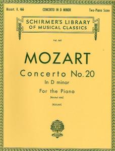 W.A. Mozart: Piano Concerto No. 20 In D Minor K.466 (2 Piano Score)