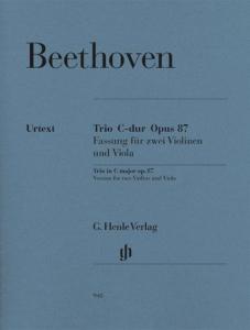 Ludwig Van Beethoven: Trio In C Op.87 - Parts (Urtext Edition)