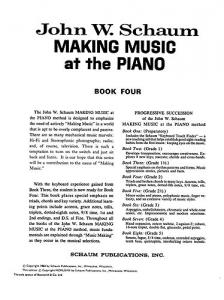 John W. Schaum: Music Making At The Piano Book 4 Level 3