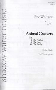 Eric Whitacre: Animal Crackers (SATB)