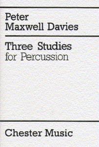 Peter Maxwell Davies: Three Studies For Percussion (Score)