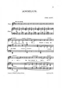 Cyril Scott: Angelus (From Songs Of A Strolling Minstrel)-low Vce/Pf (Key-a)
