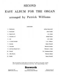 Patrick Williams: Second Easy Album For The Organ