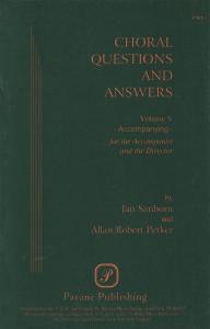 Choral Questions And Answers, Volume 5: Accompanying