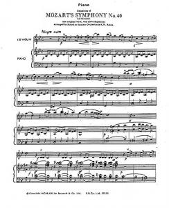 W.A. Mozart: Symphony No.40 (1st Movement Exposition) (Score And Parts)