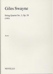 Giles Swayne: String Quartet No.3 Op.59 (Score)