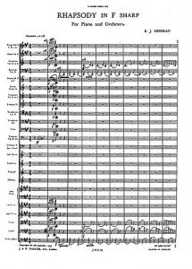 Moeran: Rhapsody In F Sharp (Miniature Score)