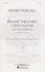 Henry Purcell: Praise The Lord, O Jerusalem (Schirmer Edition)- SSATB