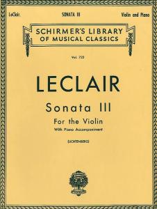 Jean-Marie LeClair: Sonata For Violin No. 3 In D