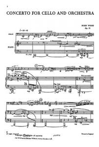 Hugh Wood: Cello Concerto Op.12 (Cello And Piano)