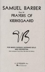 Samuel Barber: Prayers Of Kierkegaard Op.30 (Vocal Score)
