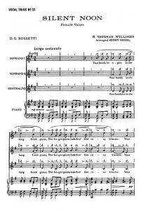 Ralph Vaughan Williams: Silent Noon (SSA/Piano)