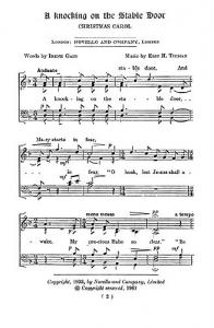 Eric Thiman: A Knocking On The Stable Door (SATB)