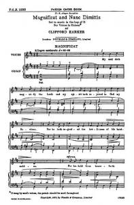 Clifford Harker: Magnificat And Nunc Dimittis In D (Unison Voices)
