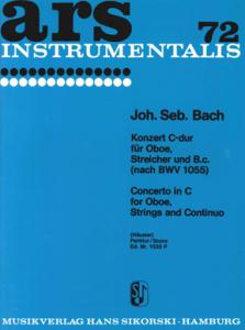 Johann Sebastian Bach: Concerto In C Major - Oboe,Strings,Bc - Score