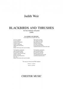 Judith Weir: Blackbirds And Thrushes - Bass-Baritone/Piano