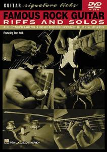 Famous Rock Guitar Riffs And Solos: Guitar Signature Licks DVD