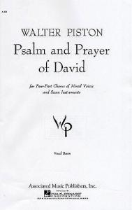 Walter Piston: Psalm And Prayer Of David