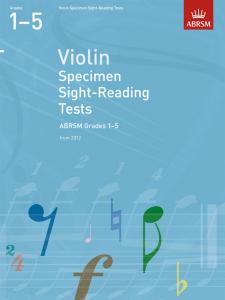 ABRSM: Violin Specimen Sight-Reading Tests - Grades 1-5 (From 2012)