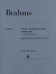 Johannes Brahms: Cello Sonata In E Minor Op.38 (Urtext Edition)