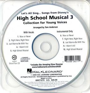 Let's All Sing Songs From Disney's High School Musical 3 (Showtrax CD)
