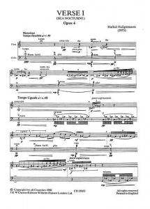Hallgrimsson: Verse 1 for Flute and Cello