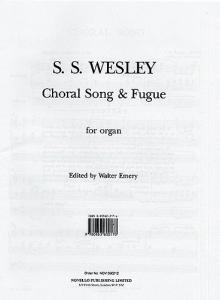 Samuel Sebastian Wesley: Choral Song And Fugue