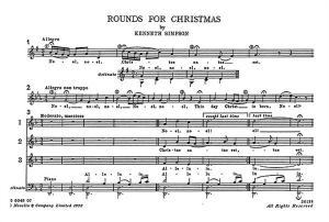 Simpson: Rounds For Christmas for Unison Voices