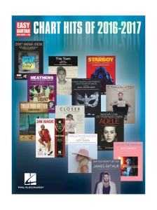 Chart Hits Of 2016-2017 - Easy Guitar