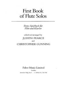 First Book Of Flute Solos (Flute Part)