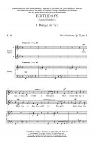 Kirke Mechem: Birthdays/Round Numbers Op.72